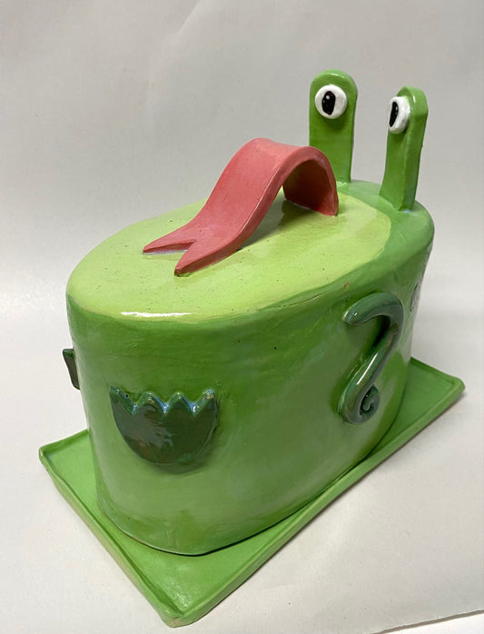 Frog Butter Dish