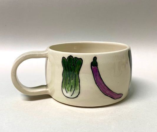 Eggplant & Bok Choy Mug